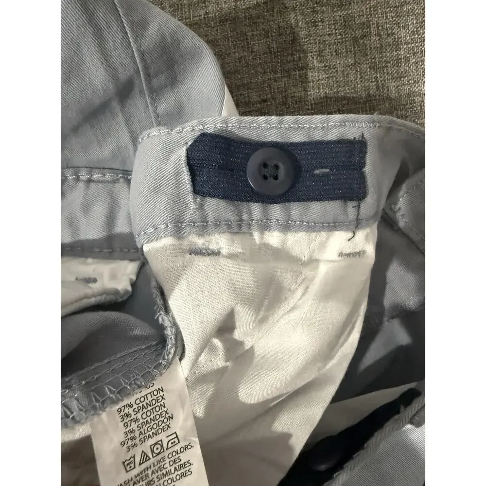 NWT Children's Place Boys Size 10 Fin Gray Chino Dress Pants Adjustable Waist